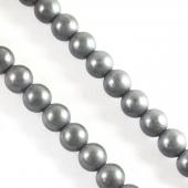 Non magnetic Hematite Beads, Matte Round, different size for choice, black, Grade A, Hole:Approx 1.2mm, Length:Approx 16 Inch, Sold By Strand